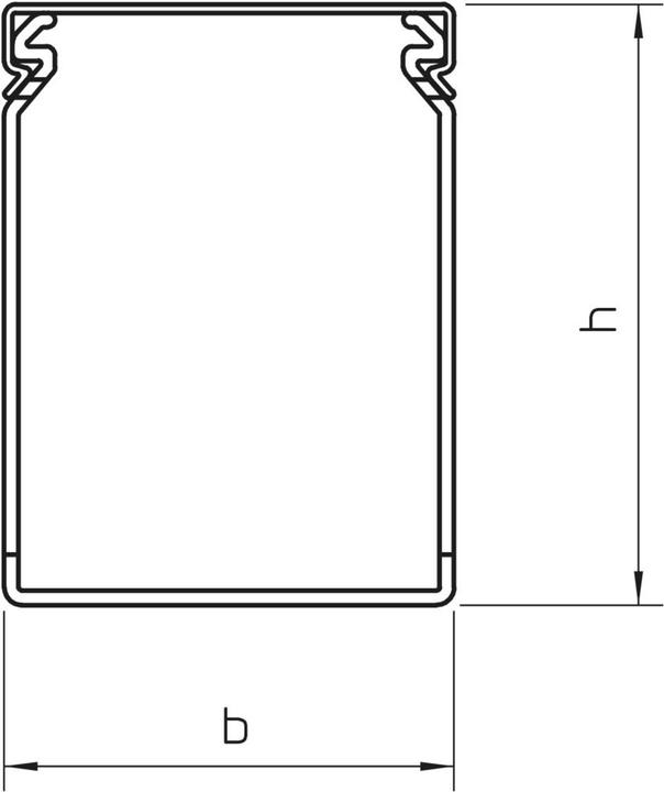 Immagine prodotto OBO Bettermann OBO condotto di cablaggio LKV/grigio pietra (200 cm)