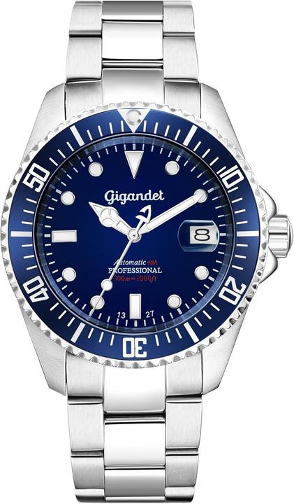 Actual product image Gigandet Automatic Analog Dive Watch with Date Magnifier and Rotating Bezel (Rotatable bezel, 43 mm)