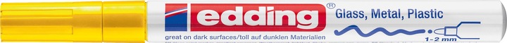 Actual product image Edding 751 Gloss paint marker (Yellow, 1 mm, 1 x)
