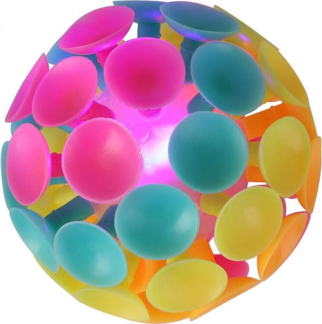 Saugnapfball mit Licht