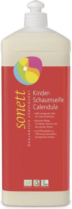 Actual product image Sonett Children's Foam Soap Calendula Refill Bottle (Liquid soap, 1000 ml)