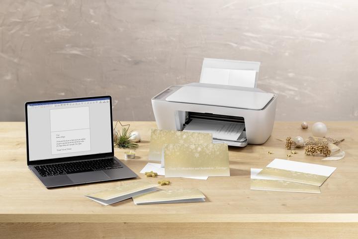 Produktbild Sigel 25 Weihnachtskarten Golden Christmas Night DIN lang (25 Stk.)