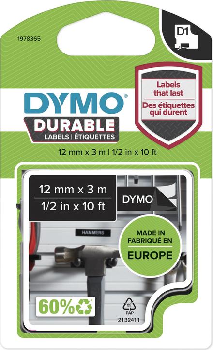 Actual product image Dymo D1 (1.20 cm, Black)