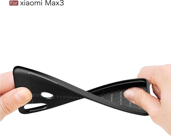 Produktbild Screenguard Xiaomi Mi Max 3 Hülle Leather Design TPU Cover (Xiaomi Mi Max 3)