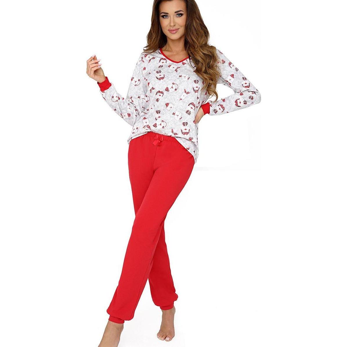 Donna, Damen, Pyjama, Pyjama, Rot, (44)