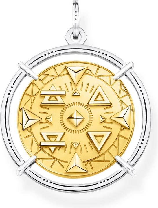 Immagine prodotto Thomas Sabo Ciondolo Amuleto Elementi della Natura Oro (Doratura in oro giallo 750, Argento 925, Annerito)
