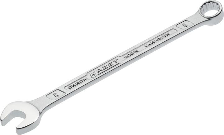 Actual product image HAZET Combination wrench 600N-8 ∙ Outside 12-point traction profile ∙ 8 mm (8 mm)