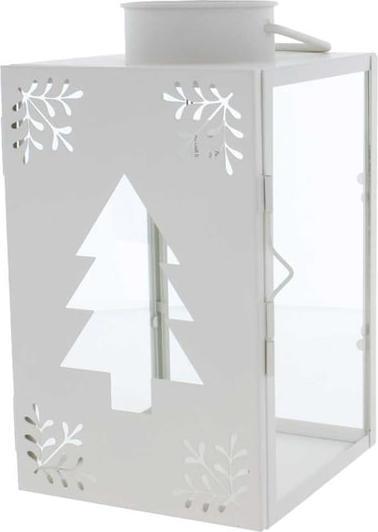 Produktbild MICA Living Laterne weiss - ca. 13,5 x 13,5 x 22,7 cm