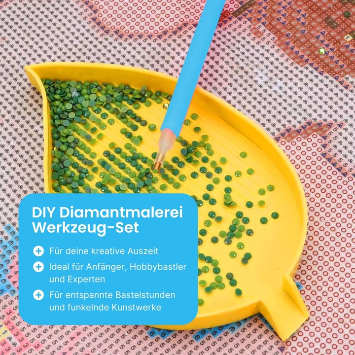 Produktbild Hermex DIY Diamantmalerei Werkzeug-Set Zubehör-Set Diamond Painting Organizer