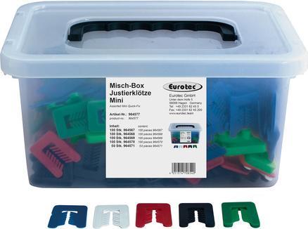 Eurotec Misch-Box Justierklötze Mini mit Schlitz (1 Stk.)