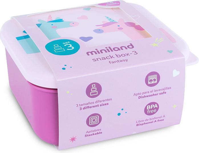 Produktbild Miniland Snackbox-3 Fantasy