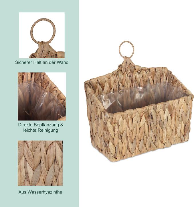 Actual product image Relaxdays Blumenampel (15 x 28 x 29 cm)