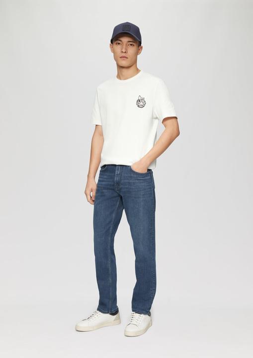 Produktbild S.Oliver T-Shirt Baumwoll-T-Shirt mit Peanuts®-Stickerei (M)