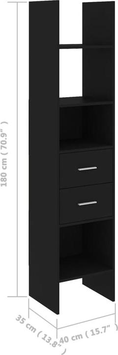 Immagine prodotto vidaXL Bücherschrank (40 x 35 x 180 cm)
