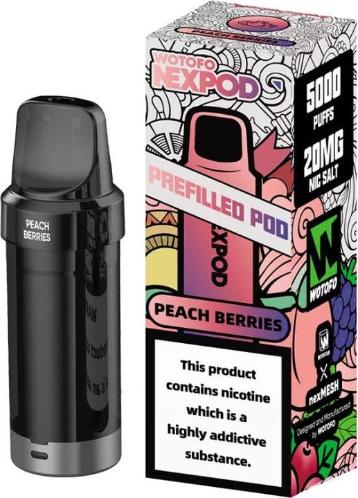 Image du produit Wotofo Nexpod Ersatzpod 7000 - Peach Berries (Framboise, Fraise, Mûres, Myrtille, Pêche)