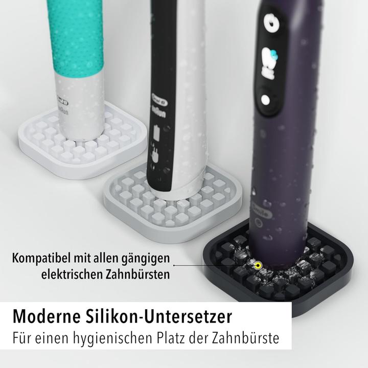 Produktbild Qikfresh Zahnbürsten Untersetzer Weiss 2er Set (Zahnbürstenhalter)
