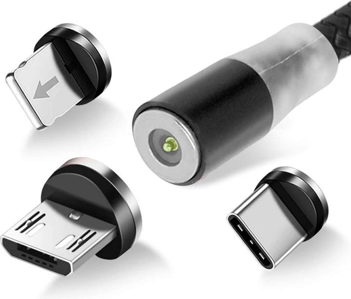 Avizar Magnetisches 3-in-1 Kabel (1 m, USB 3.2 Gen 1)