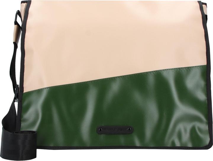 Actual product image Greenburry Upcycled Tarpaulin Messenger 40 cm laptop compartment