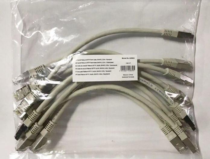 Image du produit equip Câble de raccordement (S/FTP, CAT6a, 0.25 m)