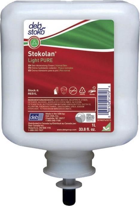 Produktbild Deb Stoko Stokolan® Light PURE Hautpflegecreme RES1L 1 l (1000 ml)