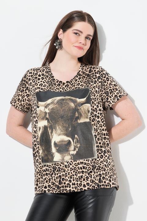 Produktbild Ulla Popken T-Shirt, Trachtenmotiv, Classic, Rundhals, Halbarm (62)