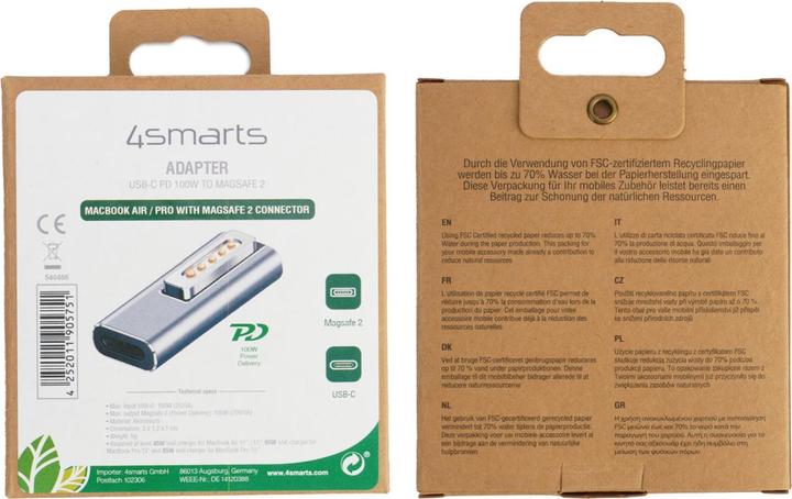 Image du produit 4smarts Adaptateur USB-C PD 100W Magsafe 2 540466 (MagSafe)
