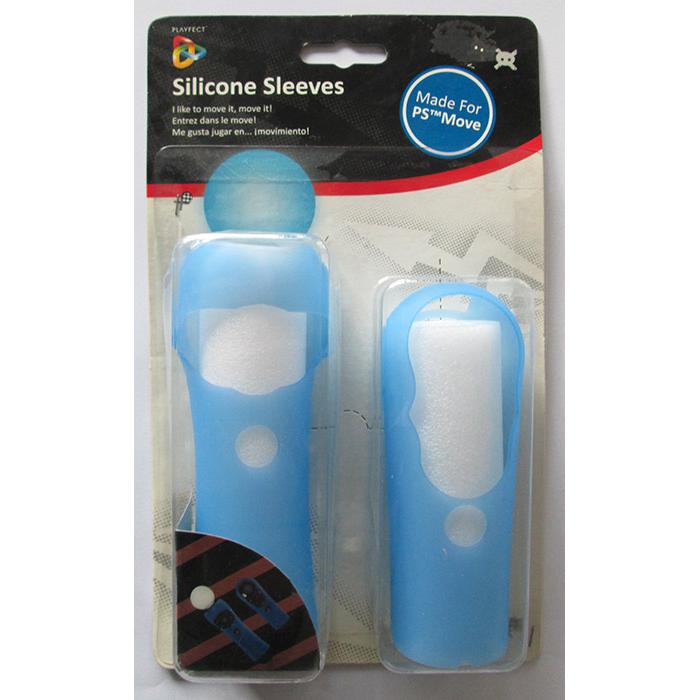 Playfect Kit Guscio in Silicone Blu PSMove, Accessori per controller gaming, Blu