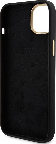 Produktbild Guess GUHCP15SM4DGPK iPhone 15 6.1" czarny/black hardcase Silicone Logo Strass 4G (Apple iPhone 15)