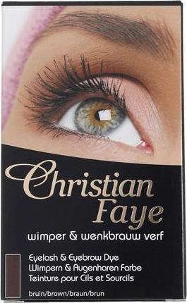 Actual product image Christian Faye Eyebrow Eyelash Dye Brownblack