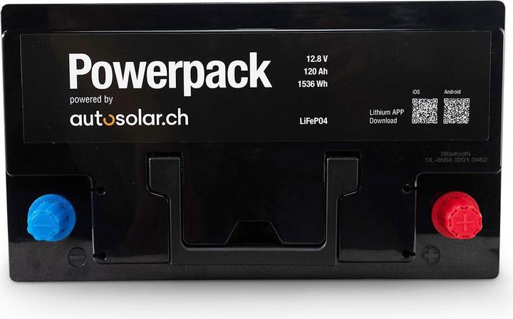 Produktbild Autosolar Lithium-Batterie 120 Ah (entspricht 240Ah einer AGM Batterie) (12.80 V, 120 Ah)