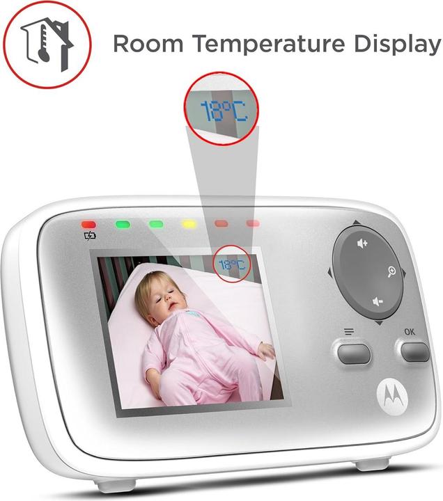 Actual product image Motorola Babyphone with camera Digital M (Video & Audio, 300 m)