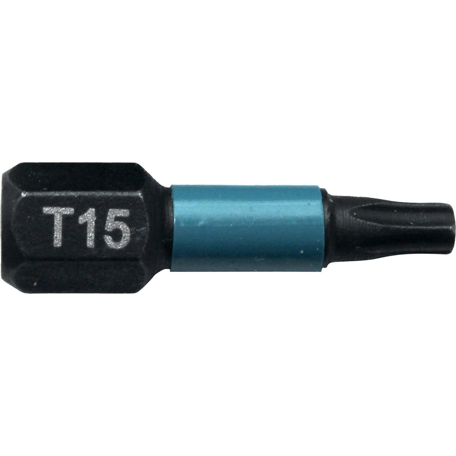 Makita, Chiave a bussola, T-bit 15 lunghezza 25 mm, 2 pezzi (Esagono incassato TX)
