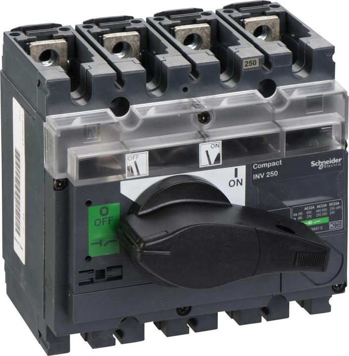Actual product image Schneider Electric Load disconnect. INV250, 4 P, 250A/690V 31167