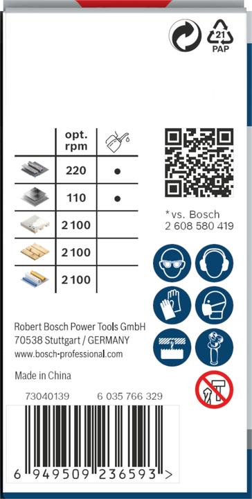 Nutritional values and ingredients Bosch Professional Zubehör PRO Multi material hole saw, 40 mm, with thread (40 millimetres)