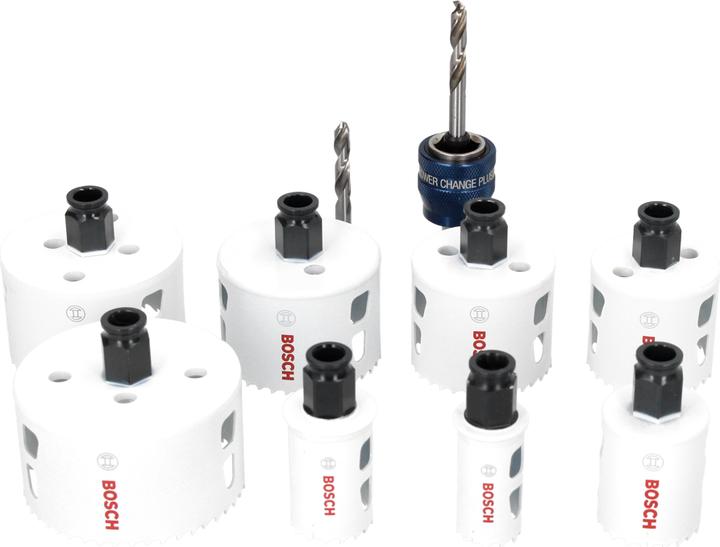 Image du produit Bosch Professional Zubehör Kit d'électricien 11 pièces 2 Progressor for Wood&Metal (32 mm, 54 mm, 68 mm, 76 mm, 40 mm, 86 mm, 60 mm, 25 mm)