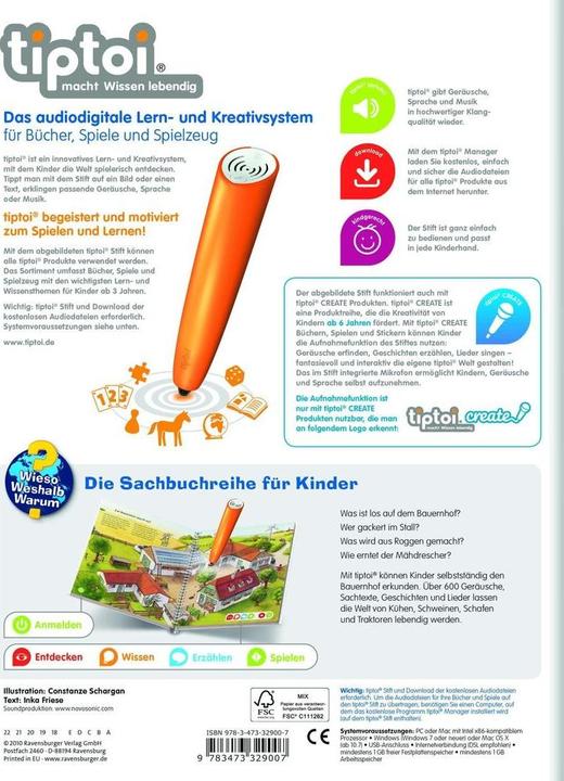 Produktbild Ravensburger Entdecke den Bauernhof (Deutsch, 4 - 7 Jahre)
