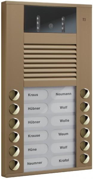 Actual product image TCS Video colour front-door station 12key 2row AP bro AVE