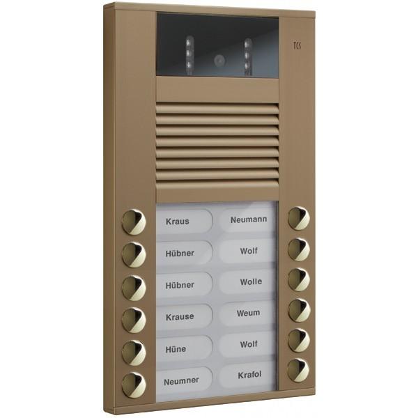 TCS Video color Aussenstation 12Tast 2reih.AP bro AVE (AVE14123-0012)