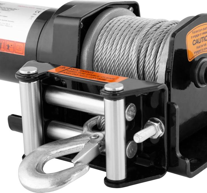 Produktbild MSW Seilwinde Elektrische 12 V Motorwinde Seilhebezug Seilzug 907 Kg