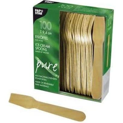 Papstar, Einweggeschirr, Eislöffel "pure" (100 x)