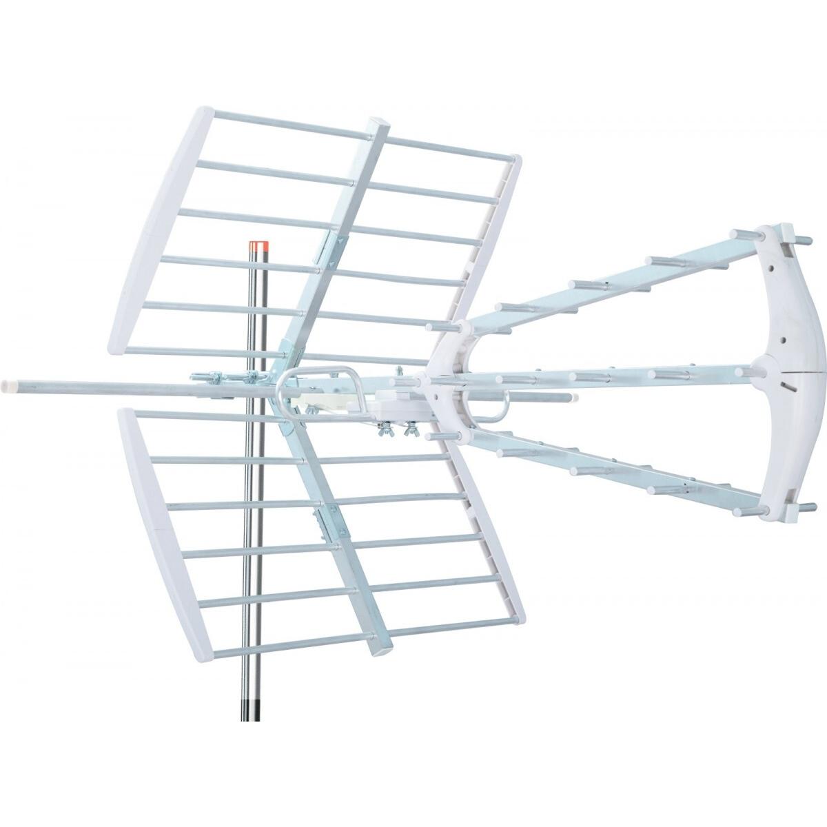 TechniSat Antena RTV Antena kierunkowa Technicombo T3-a-0001/6048 (Antenna, 25 dB, DVB-T / -T2), Parabola + Antenna, Argento