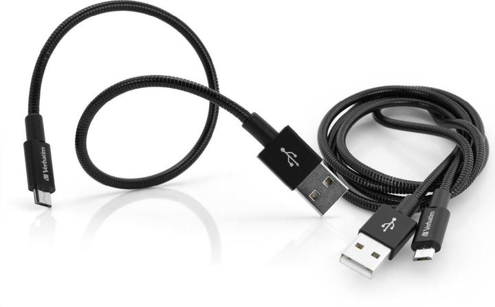 Actual product image Verbatim Micro USB Cable Sync & Charge 100cm black + 30 cm black (1 m, USB 2.0)