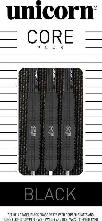 Produktbild Unicorn Core Plus Black Soft Darts (19 g)