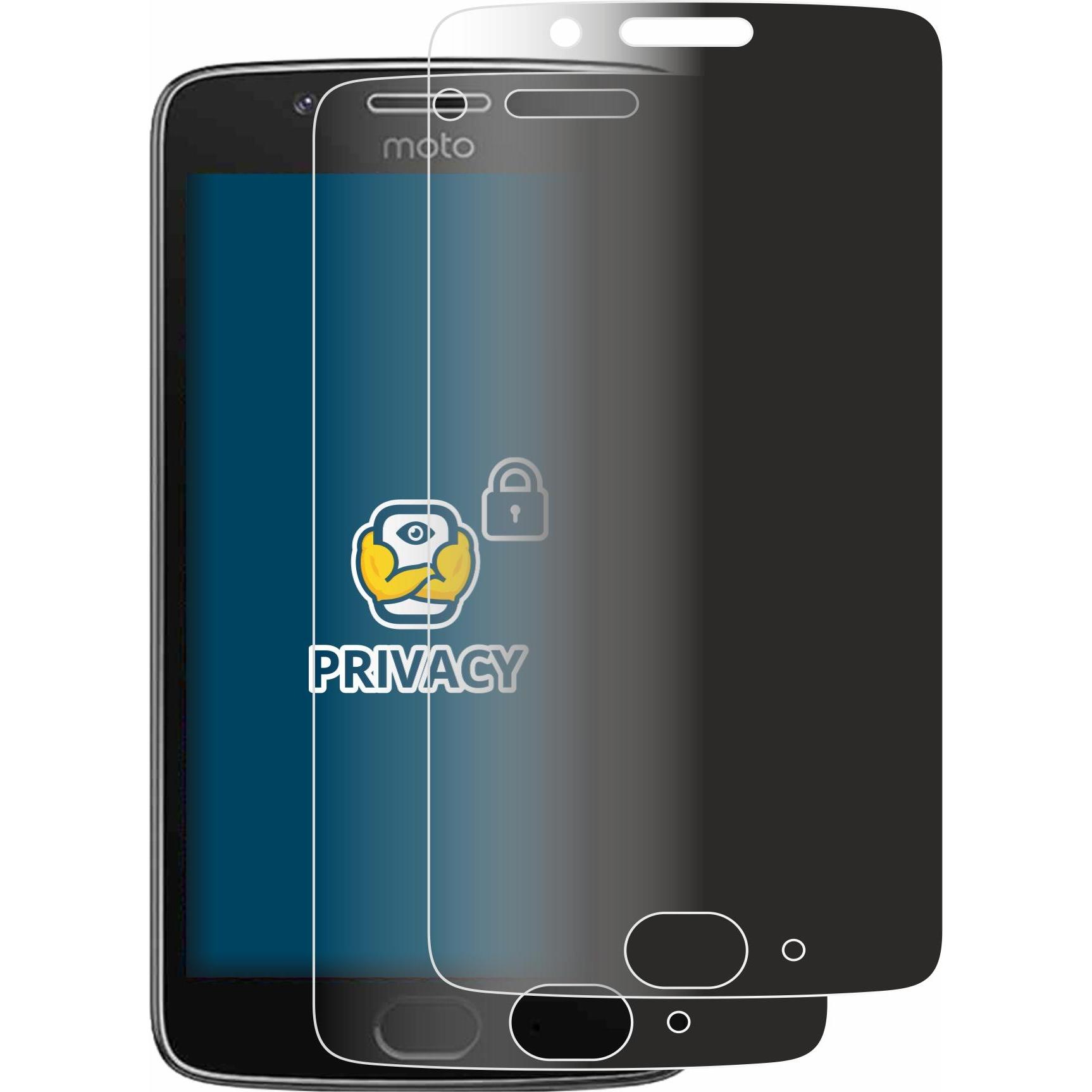 Thumbnail - BROTECT Sichtschutzfolie Anti-Spy Privacy Folie Blaulicht-Schutz (2 Stück, Motorola Moto G5), Smartphone Schutzfolie, Bl...