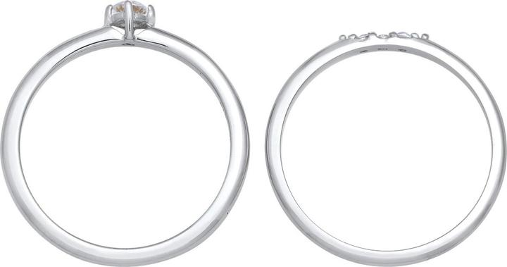 Produktbild Elli Kristall Ring (56, 925 Silber)