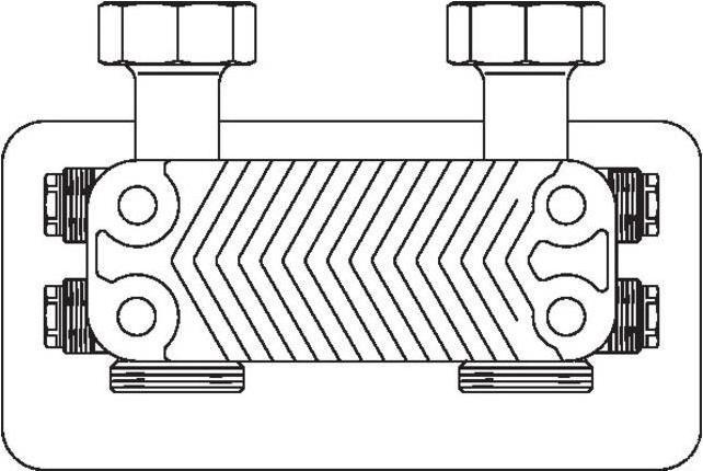 Actual product image Oventrop Regumat plate heat exchanger
