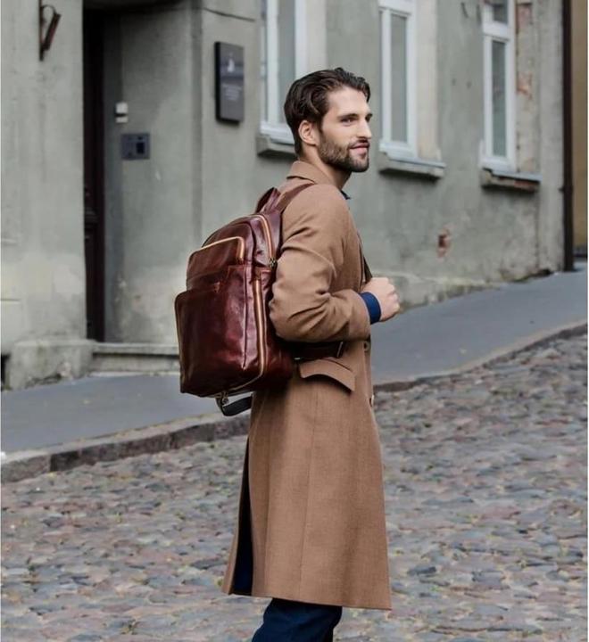 Immagine prodotto Only-Bags.Store Zaino grande in pelle pieno fiore marrone