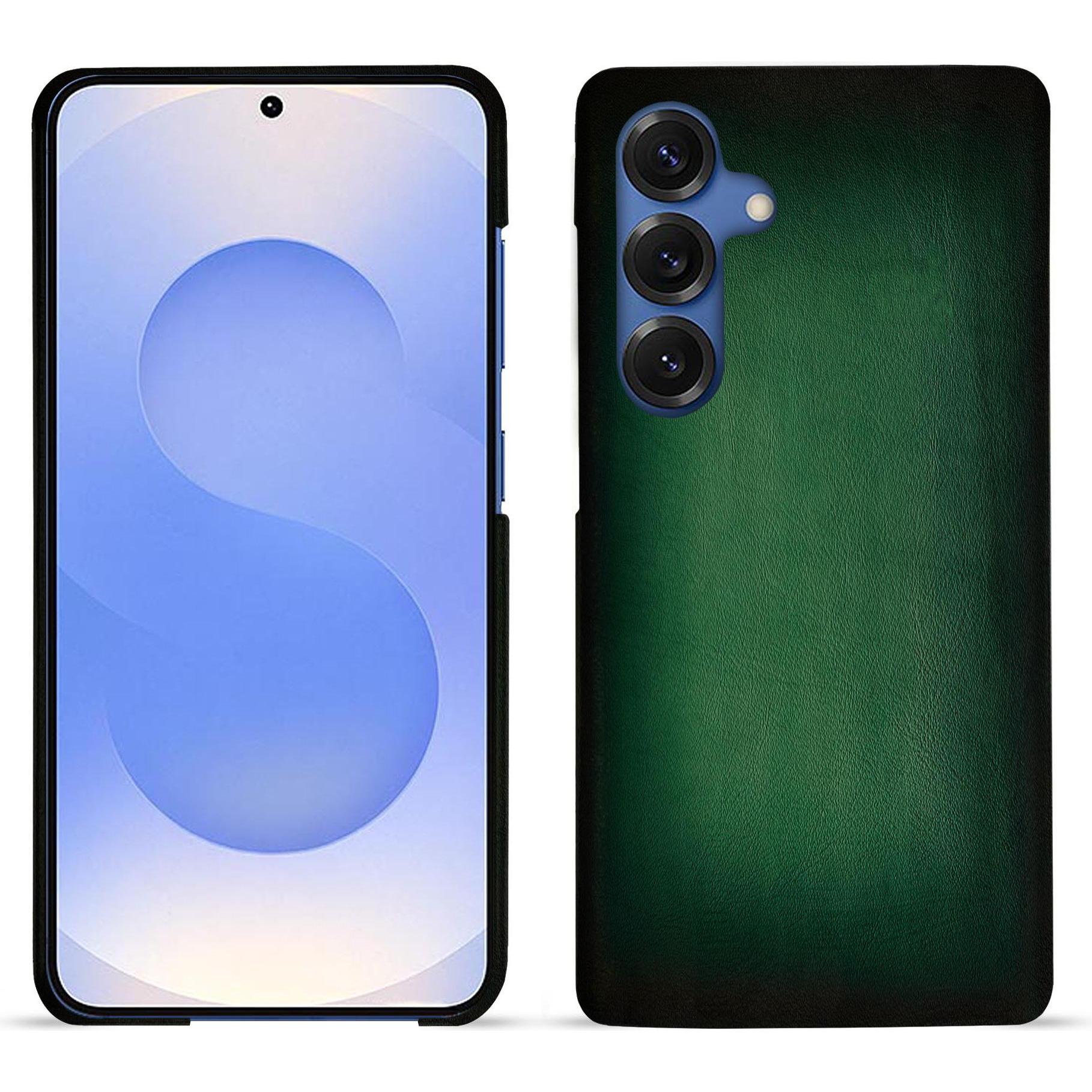 Noreve Lederschutzhülle (Samsung Galaxy S25), Smartphone Hülle, Grün