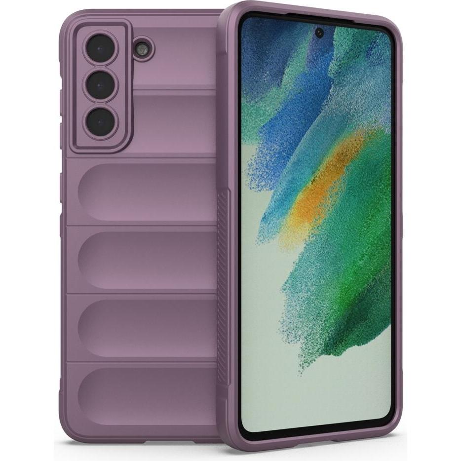 Screenguard CloudCase Samsung Galaxy S21 FE TPU Hülle (Samsung Galaxy S21 FE), Smartphone Hülle, Violett