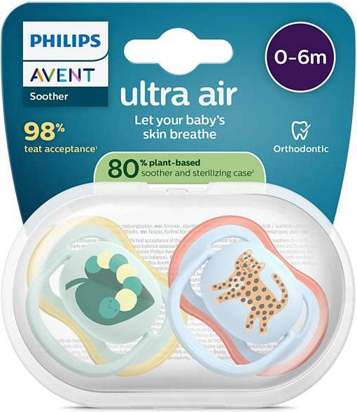 Actual product image Philips Avent Pacifier SCF087/02 ultra air (2x, 0 - 6 Months)
